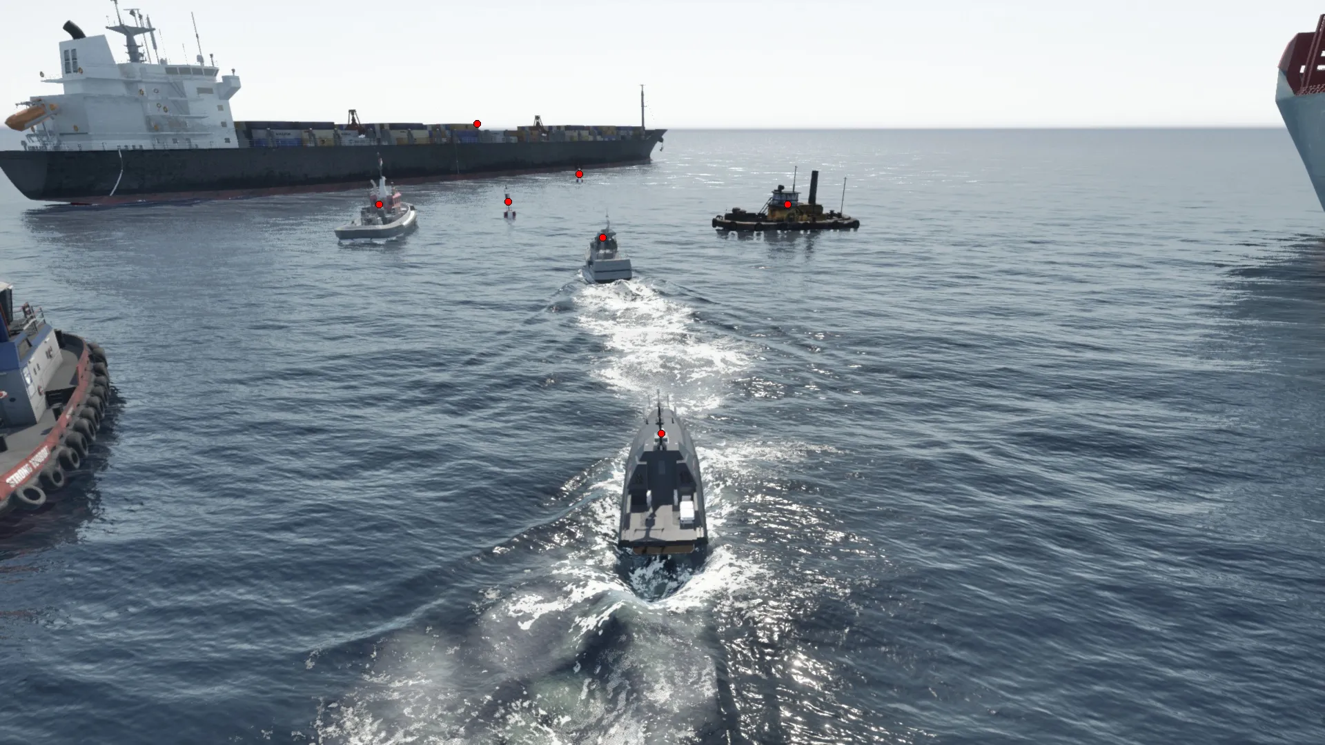 Centroids of objects in world coordinates converted to screen coordinates