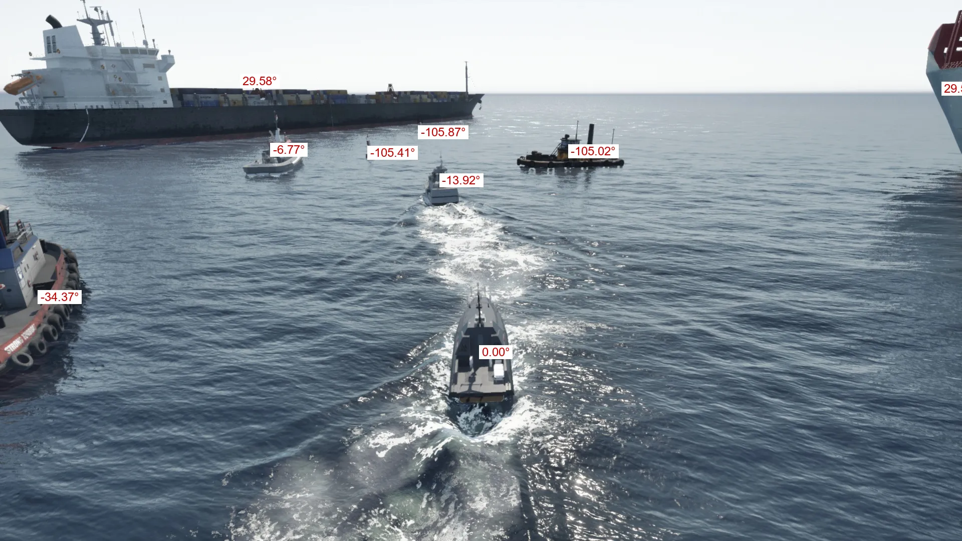 Relative yaw of an object with respect to the camera