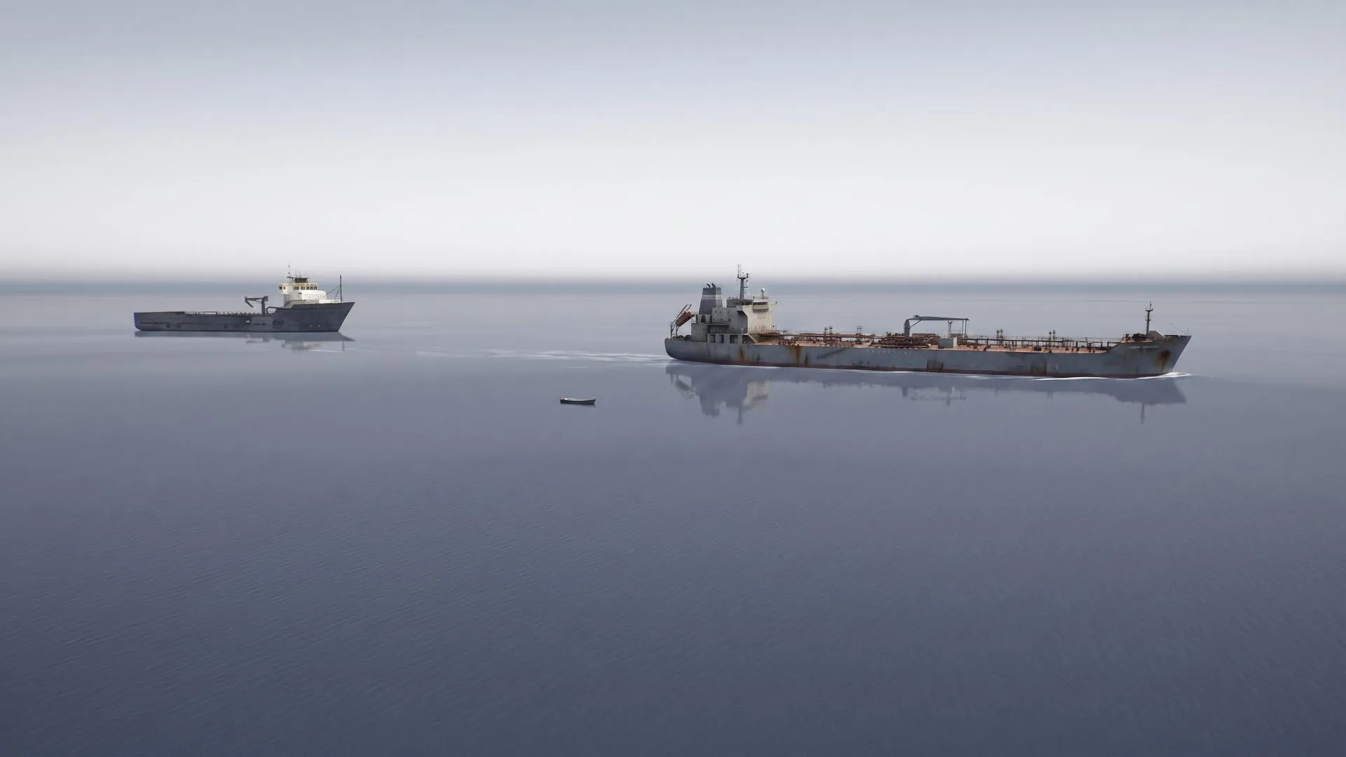 A new unlabelled oil tanker added next to the original vessel